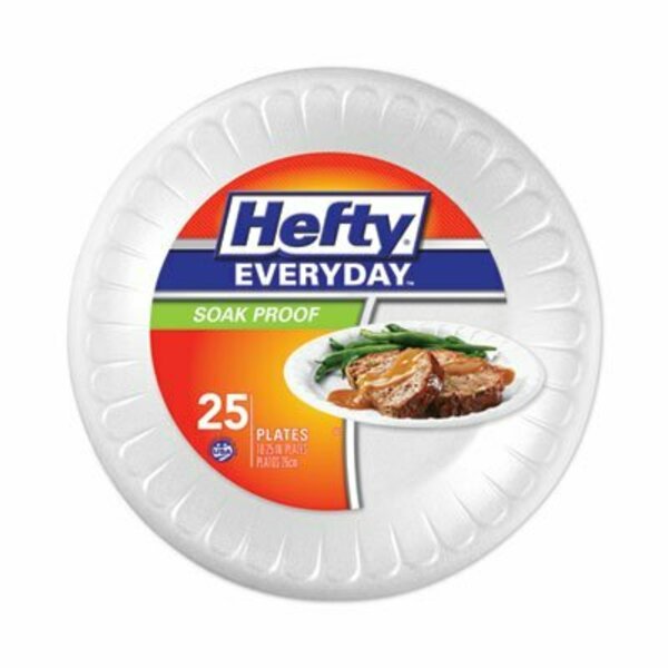 Reynolds Consumer Products Hefty, Soak Proof Tableware, Foam Plates, 10 1/4in Dia, White, 28/pk, 10 Pk/ct D21029CT